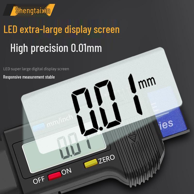Цифровой штангенциркуль Shengtai Xin 0-25 мм, измеритель глубины протектора