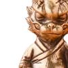 Chinese Feng Shui Dragon Brass Statue Desktop Ornament Vintage Retro Miniature Figurine for Office