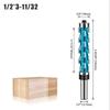 12mm 1/2inch Flush Trim Router Bit with Double Bearing Round Shank Carbide Milling Cutter Woodworking Tool