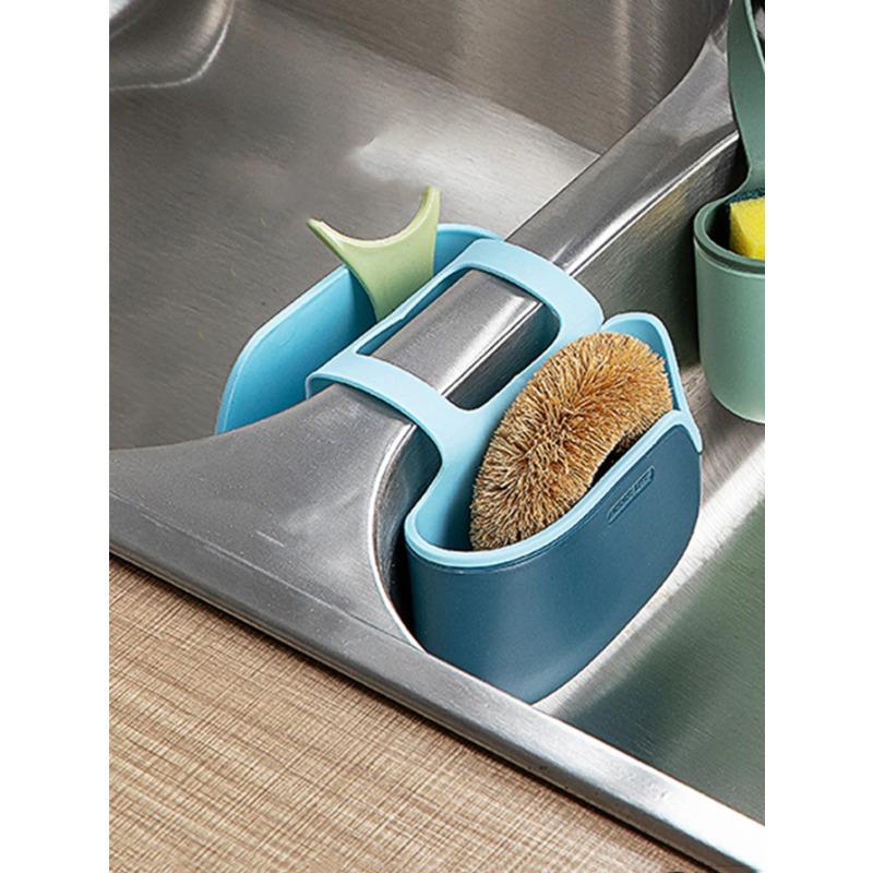 Home Storage Drain Basket Kitchen Sink Holder Adjustable Soap Sponge Shlf Hanging Drain Basket Bag Kitchen Accessories