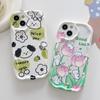 Cute Silicone Case for Tecno Spark 8C iPhone 15 14 Samsung A54 A34 Xiaomi Redmi Note 12 11 Pro Funda Cartoon Puppy Tulip Flower Cover Soft TPU Bumper