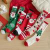 Non-Shedding Women's Christmas Coral Fleece Knee-High Socks - Warm Winter Sleep Stockings Gifts