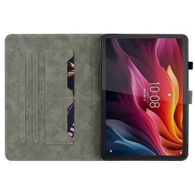 Для Lenovo Idea Tab (TB336ZU/TB336FU)/Чехол для Xiaoxin Pad 11 2025 с держателем для карт, кожаная обложка с защитой от царапин, оттиск розы