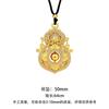 New Product National Trend Vintage Gold Hollow Gourd Necklace, Niche Design, Versatile, Couple Style, Daily Wear