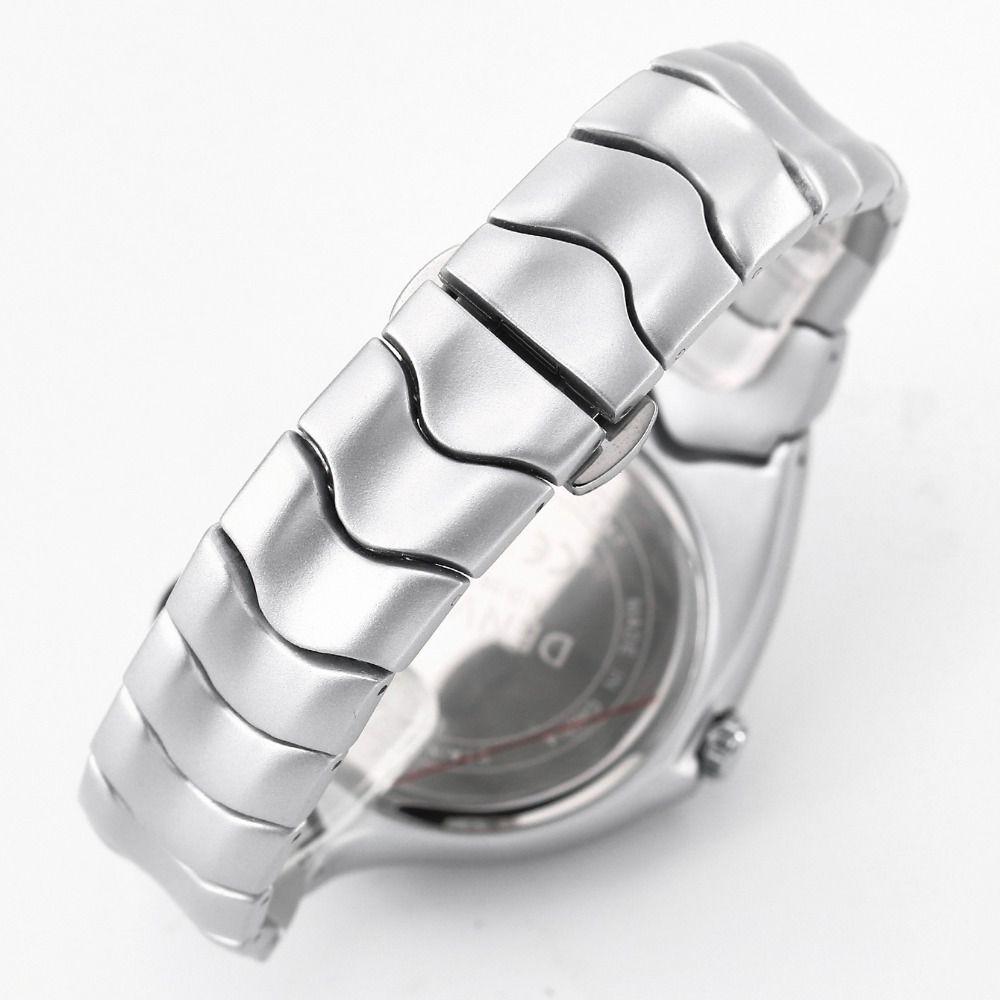 Stainless Steel Strap Men Watches Waterproof Silver Alien Twist Watch Distorted Design Quartz Movement Y2K Watch Sports