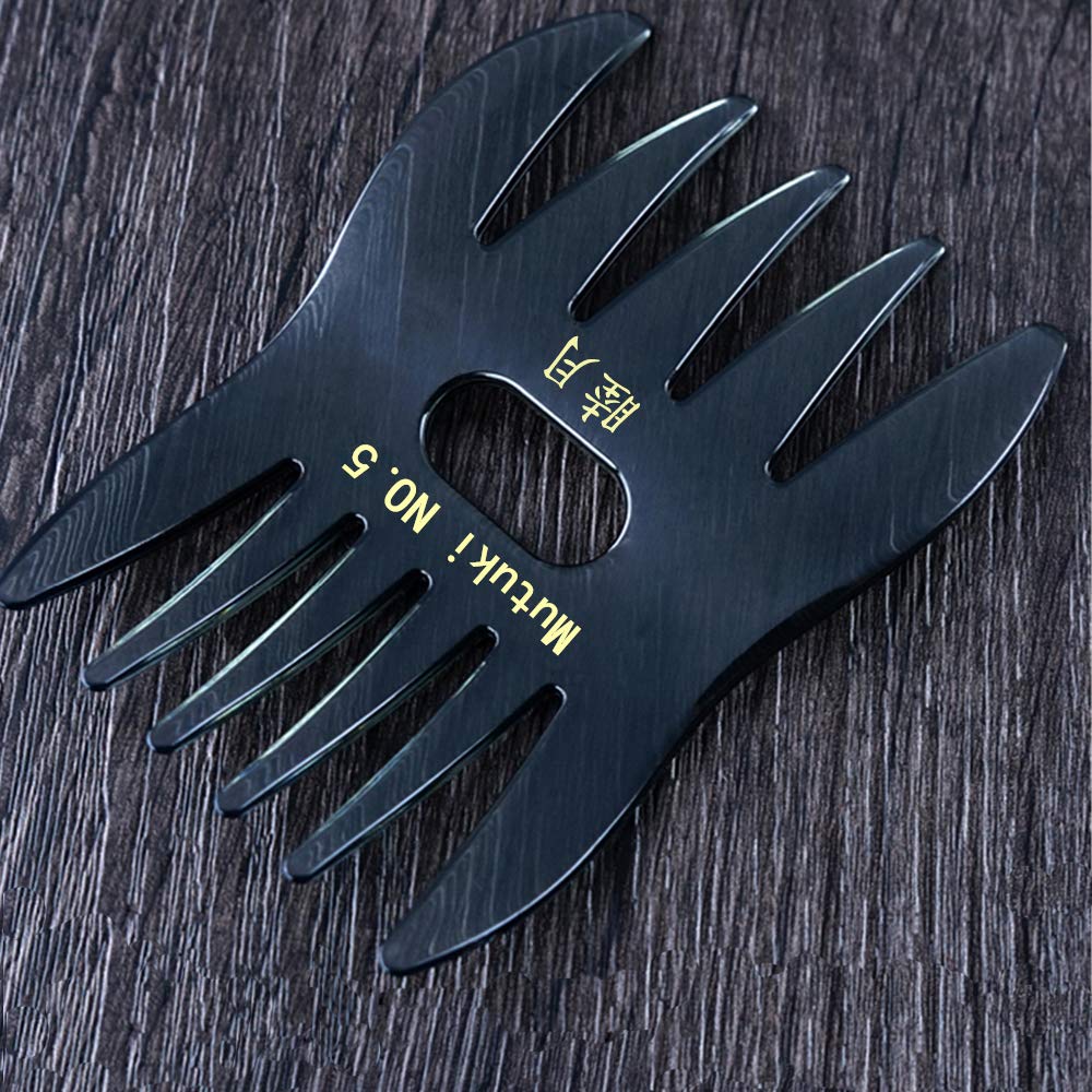 Mutuki Популярный набор для укладки для парикмахеров и волос Мужская расческа, Расческа, 5, Антистатическая, Унисекс, Салоны, Kusi-03