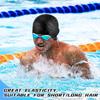 Adults Waterproof Swimming Caps Men Women Swim Pool Cap Long Hair Pool Hat With Ear Cover Protector Diving Equipment