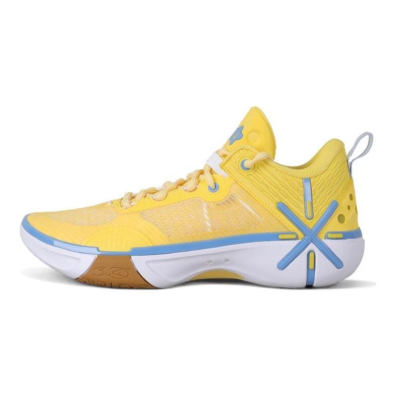 Li Ning Wade Shadow 6 Тканевые низкие баскетбольные кроссовки Мужские Кастард ABPV021-11