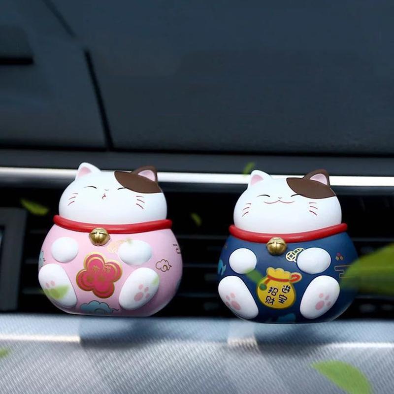 Счастливый Кот Автомобильный Освежитель Воздуха парфюм Салонный Парфюм для Автомобиля Зажим Ароматические Украшения Аксессуары для Автомобиля