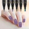 6pcs Nail Art Graffiti Pen Nail Marker Drawing Abstract Lines Fine Detail Floral Design Waterproof Nail Painting Manicure