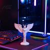 Matte Texture Ornaments Demon Angel Statue, 3D Printed Wings Texture, Devil Fall-Resistant Ornament for Desk Study Entrance Hall Decoration