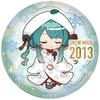 Значок SNOW MIKU 2024 Puni Puni Can/15th Memorial, визуальная версия 2013 года.