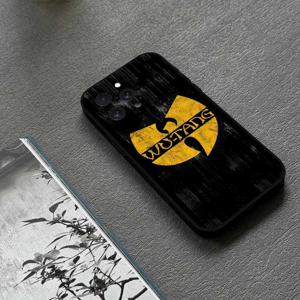 Чехол для телефона WU-T--TANG CLAN для IPhone 1716 15 14 13 Pro Max 11 12 Mini X Xs XR Черный силиконовый чехол