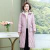 Middle Age Women's Winter Overcoat Hooded 2023 New Casual Thick Warm Long Parkas for Women Winter Jackets