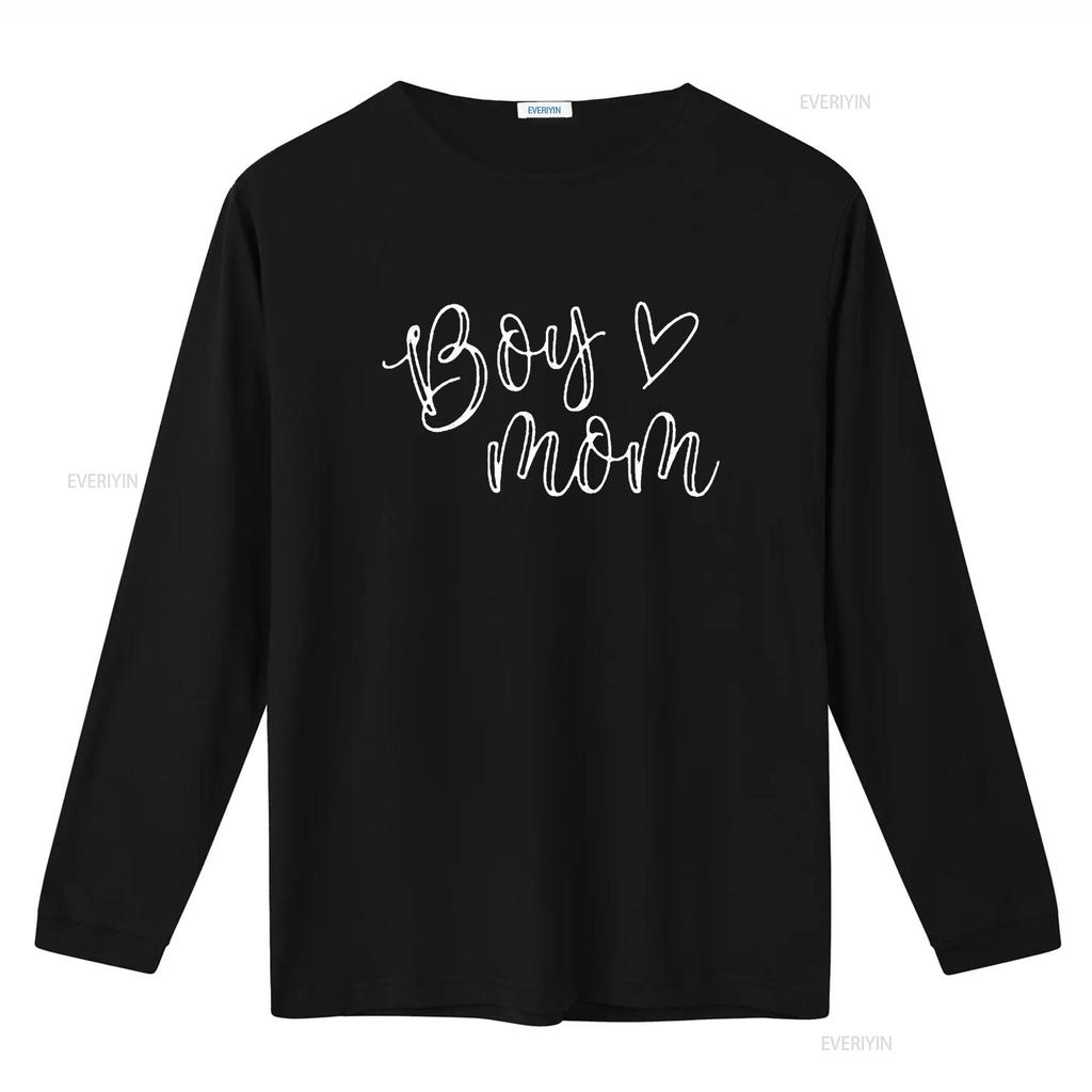 Boy Mom T Shirt For Women Mother s Of Boys Funny Tops Black vintage Washed fashion Breathable Top For Everyday Wear Stylish