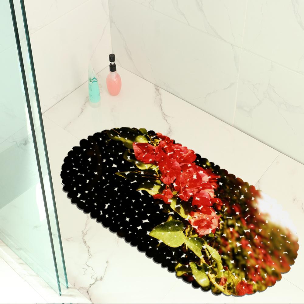 Красивый коврик с картой растений для балкона, ванной комнаты, гидрофобный, нескользящий, коврик для двери, коврик для пола для плавательного бассейна, общественных мест, нескользящий