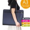 A58Z A3 Folder Multilayer Handbag Art Package Oxford Cloth Handle Zipper Storage Bag Large Capacity