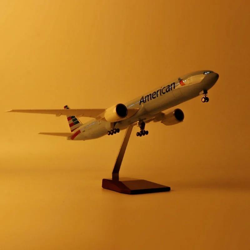 B777 Эйр Американские Авиалинии Модель Самолета смола 1:157 Масштаб Модель самолета миниатюрный самолет Коллекционный подарок от авиации