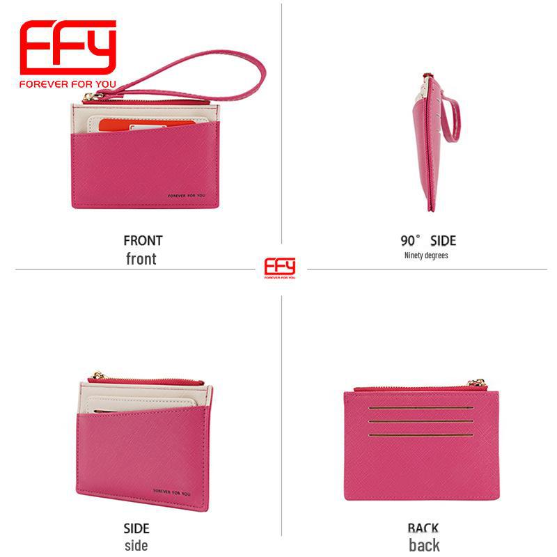 Новый японский и корейский короткий кошелек: Однотонный ПУ, повседневный стиль, небольшой держатель для карт