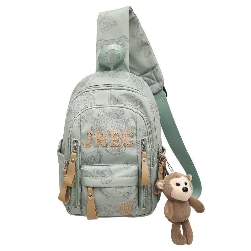 Нагрудная сумка с принтом медведя, женская сумка на плечо, мужская сумка большой вместимости для велоспорта и кросс-боди