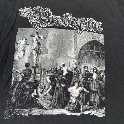 Новая Популярная Черная Футболка Brodequin Band Хлопковая Полный Размер Унисекс