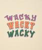 WACKY WILLY Multi-Typo Short Sleeve T-Shirt Cream