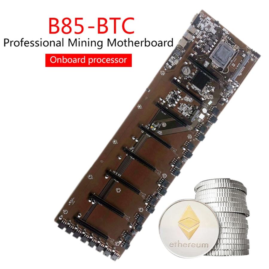 1xПрочная материнская плата для майнинга B85- 8PCI-E для настольных ПК B85 Материнская плата для майнинга