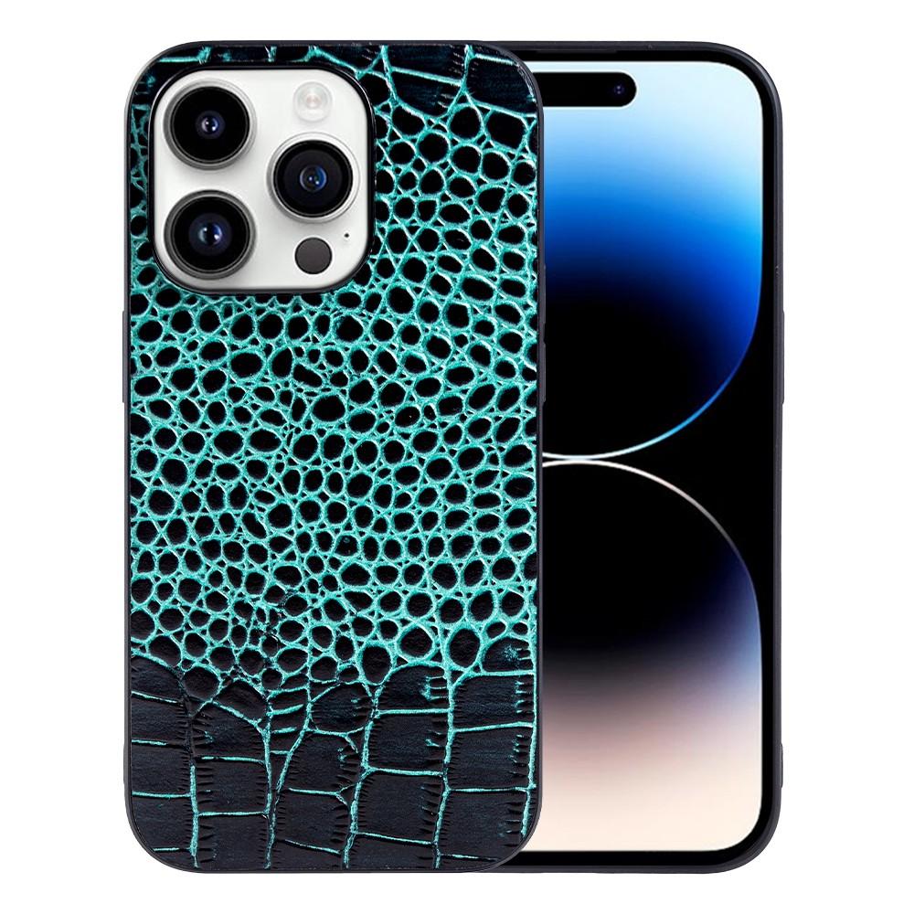 For iphone 14 pro case Crocodile Genuine Leather Cover Etui Coque Shockproof for Funda iphone15pro XR XSMax 11 8plus 12 Carcasa