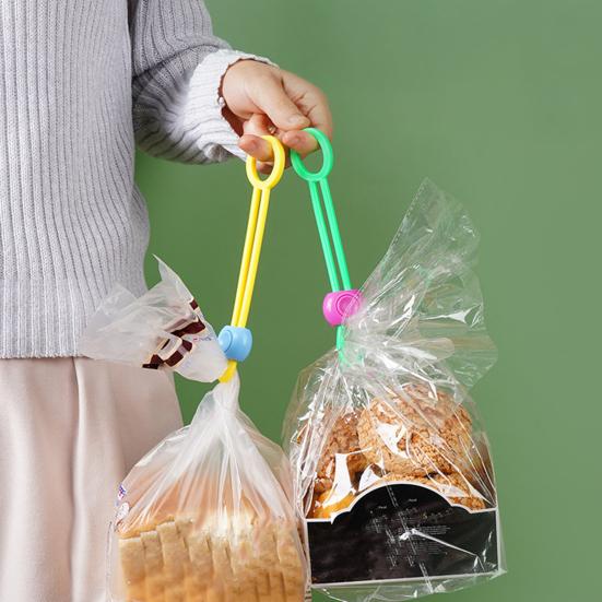 Герметизирующий зажим Регулируемые силиконовые ремешки Закуски Еда Организация кладовой Зажимы для пакетов Многоразовое решение для хранения на кухне