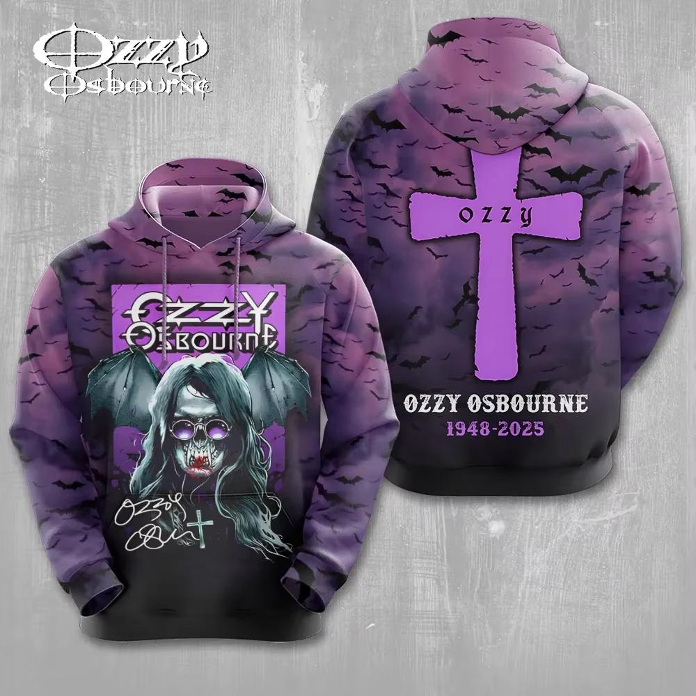 Мужская толстовка Rock Ozzy Osbourne Band 3D-принт Толстовки Мужчины Женщины Мода Уличная толстовка Свитшот Женское пальто Хип-хоп Sudadera