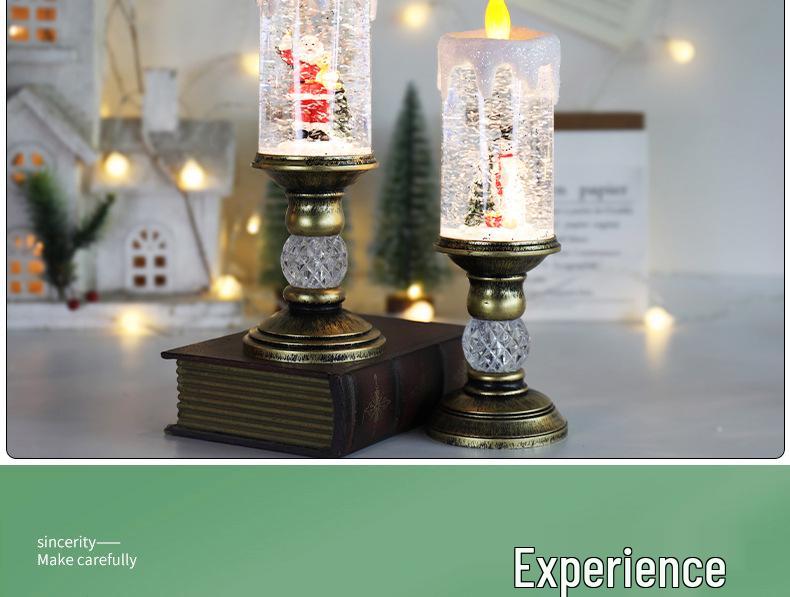 Музыкальная Рождественская Хрустальная Свеча Декорация для Детского Дня Рождения и Праздничных Подарков