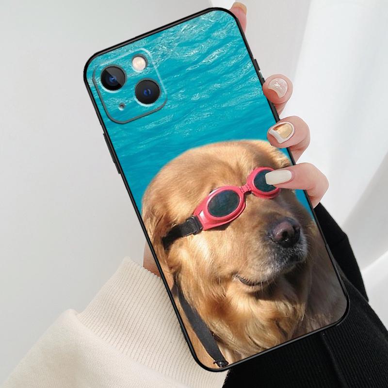 Golden Retriever Dog Phone Case For iPhone 11 12 13 14 15 16 Pro XS Max Mini Cover For iPhone X XR Plus Back Case