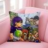 Cute Japanese Game DDragon Quest Slime Cushion Cover Pillow Case Soft Skin Friendly Fabric  Concealed Zipper