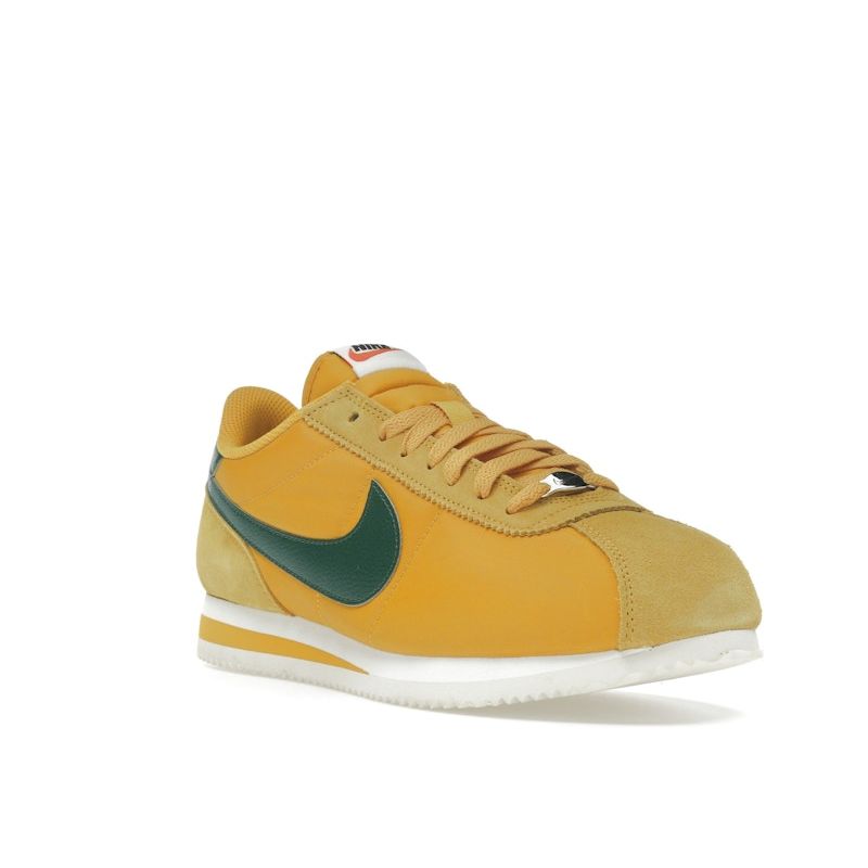 Nike Cortez Yellow Ochre Gorge Green Women Sneakers Safety-Orange Black DZ2795-702