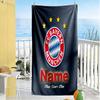Bayern Munich Crest Customizable Name Beach Towel Super Soft Microfiber Quickdry Fabric