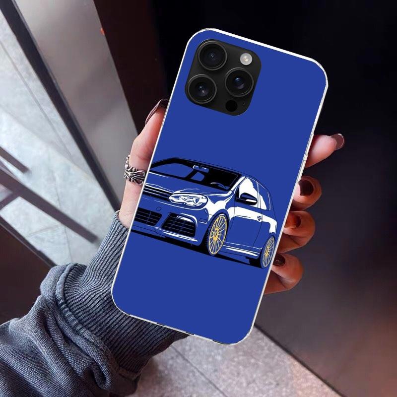 Крутой чехол для телефона автомобиля MK4 MK5 Golf Для iPhone 17 Air 16 15 Pro Max 14 Plus 13 Mini 12 11 Чехол 7 8 SE Силиконовый корпус Печать Fundas