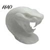 Cool Desk Accessories 3D Printed Snake Head Ornament, Sculpture with Sharp Teeth, for Shelves Realistic Animal Figurine Halloween Home Living Room And