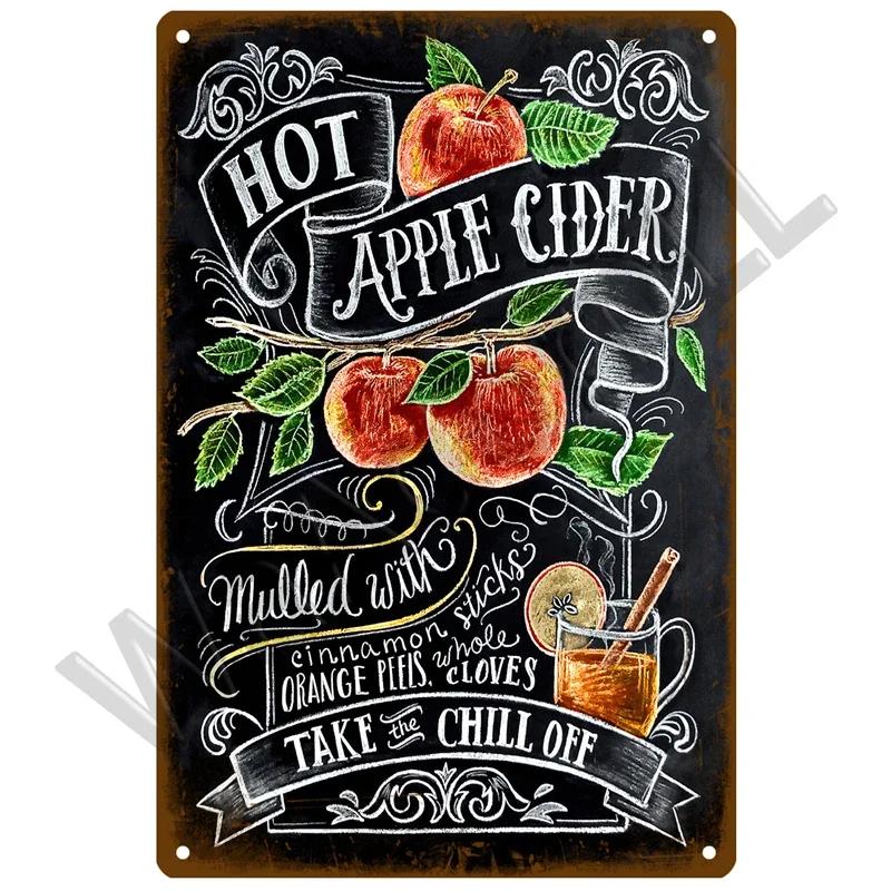 Metal Sign Vintage Tin Signs Retro Decorations Gin & Tonic Cocktail Plate Decorative Poster Plaque Bar Kitchen Home Wall Decor