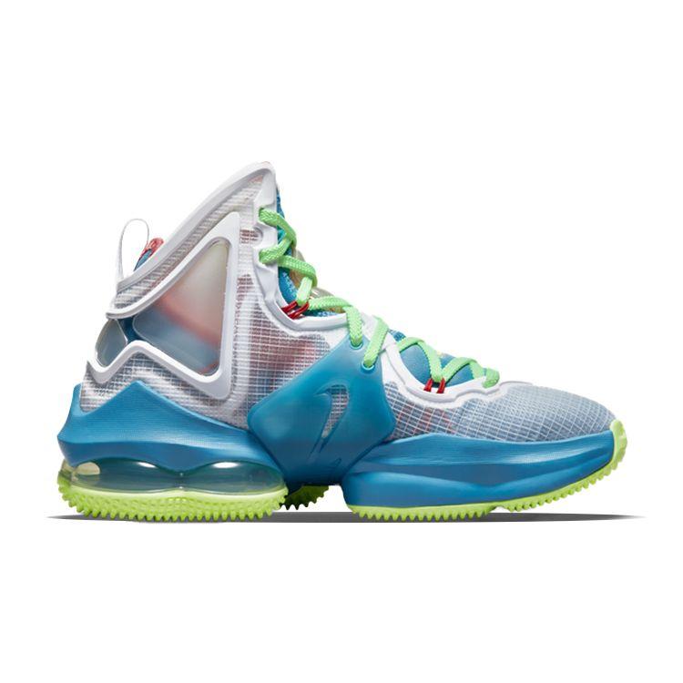 Nike Детские кроссовки LeBron 19 GS Tropical Blue Dutch-Blue Pomegranate DD0418-400