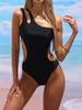 1011 new European and American sexy shoulder adjustable one-piece swimsuit women's swimsuit