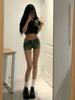 High Street Y2k Skinny Denim Shorts Women Low-Rise Trousers Sexy Vintage Hotsweet Female Aesthetic Fashion Design Pants Summer