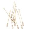 10PC 5cm Cylinder Glue On Pad Lapel Stick Pin Clutch Boutonniere Pin