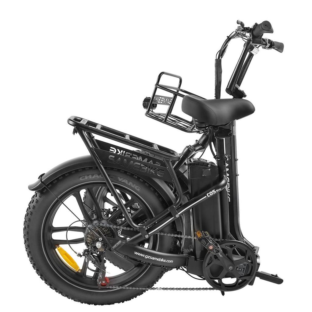 SAMEBIKE C05Pro Уличный складной электрический велосипед для поездок на работу 36В 13Ач Аккумулятор 7 Скоростей Алюминиевый сплав Низкая рама Складной 20-дюймовые Широкие шины Дорожный Электровелосипед