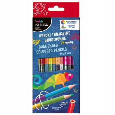 Double-sided Triangular Crayons 24 COL. 0328
