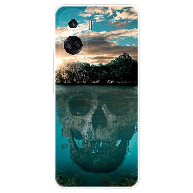 Для Honor 90 lite Honor90 lite чехол Мягкая силиконовая задняя крышка Мультяшный чехол для телефона Модный