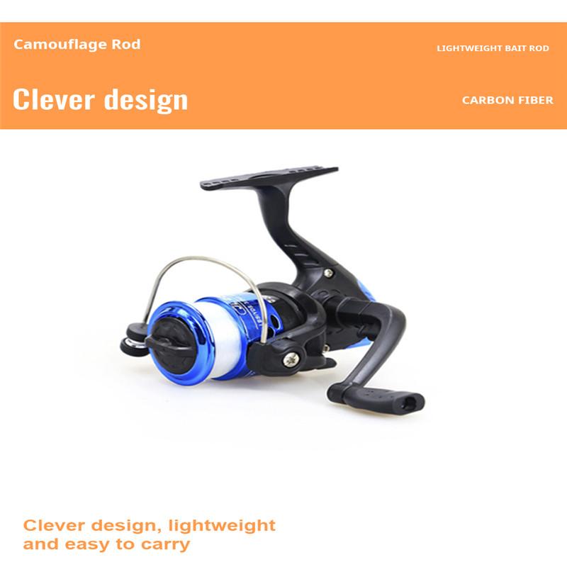 FTK Набор удочек и катушек, набор мужских телескопических удочек, складной портативный стартер для рыболовных снастей, компактные дорожные удочки