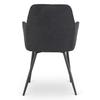 Bresso 2 Black Modern Loft Upholstered Dining Chair