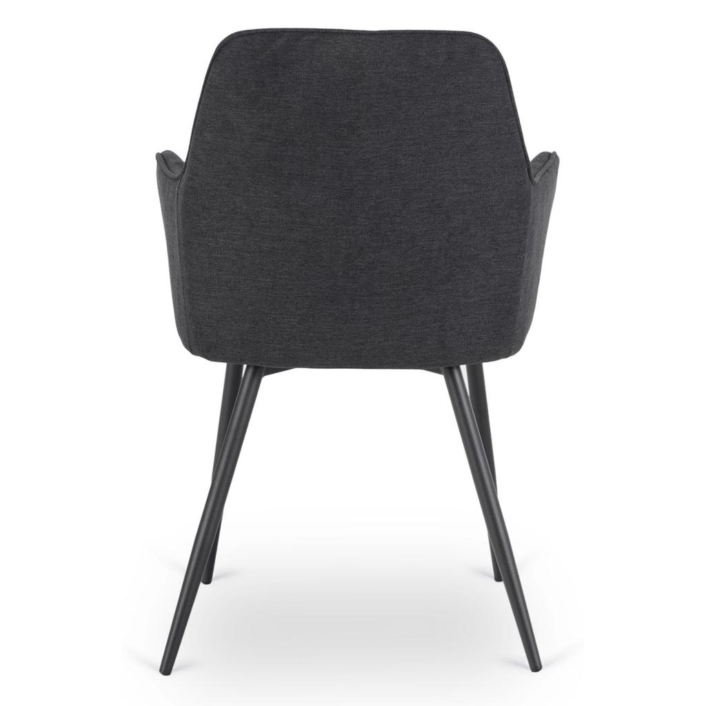 Bresso 2 Black Modern Loft Upholstered Dining Chair