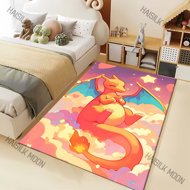 Best Seller! Pocket Monsters Charizard Carpets Bedroom Living Room Mats Kids Room Decor Carpet Crawl Mat Gift Rug Free Shipping