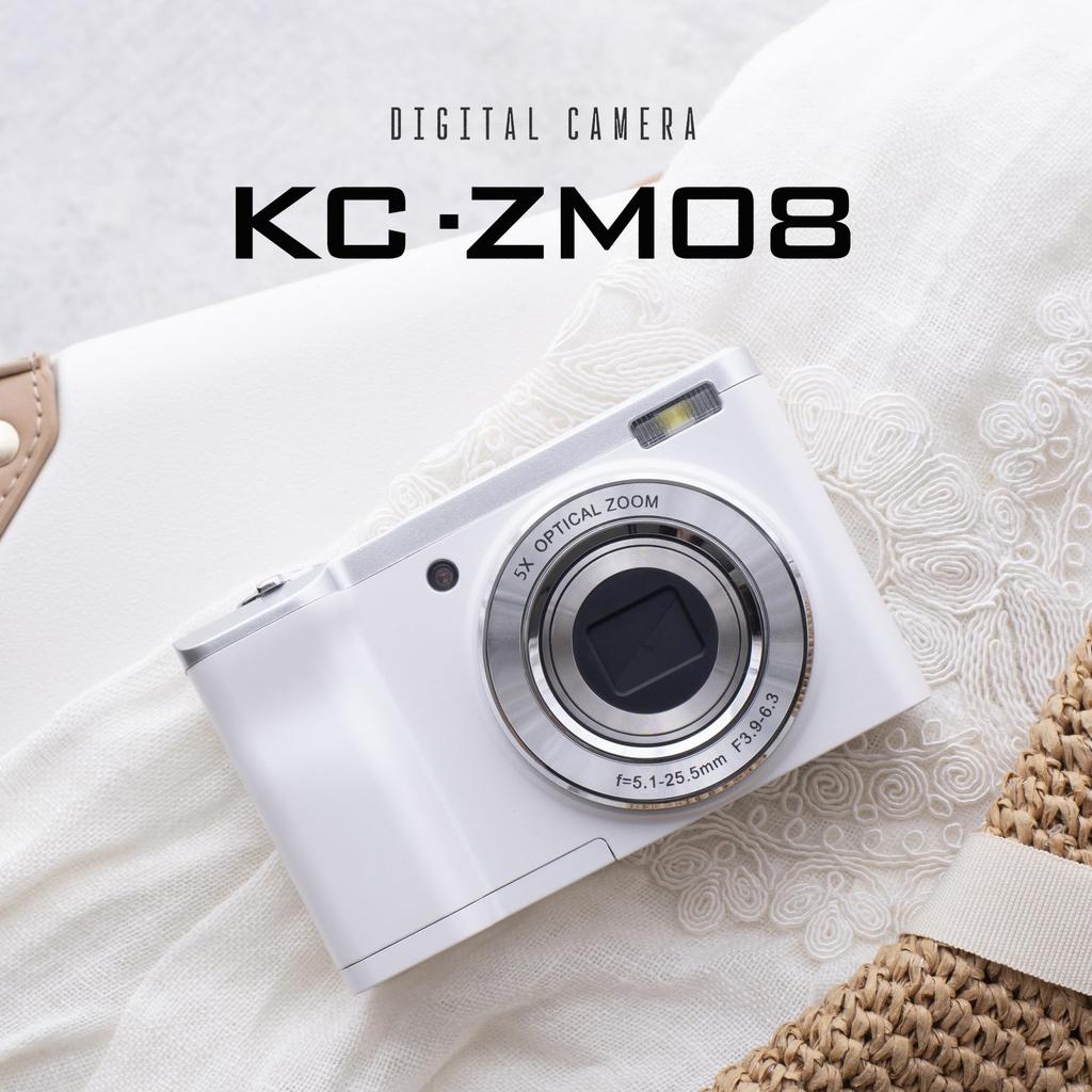 Kenko Compact Digital Camera KC-ZM08WH ST 16MP CMOS Touch Panel 5x Optical Zoom Selfie Sub-Camera White 017654